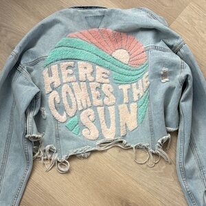 Adel Kasza Women’s Cropped Jean Statement Jacket